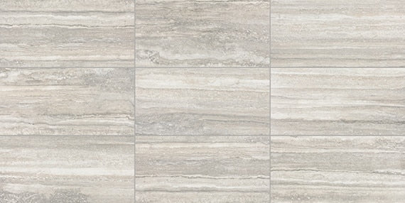 12x24 Reservorio  Natural Stone-Look Matte Smooth Porcelain Tile Gray
