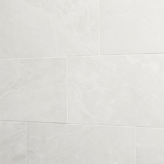 12x24 Artsy Light Veining  Natural Marble-Look Matte Smooth Porcelain Tile Light Taupe