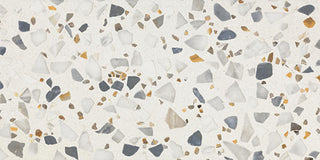 Light White - 12x24 Curation Fragment Shard Natural Mixed-Material Look Matte Smooth Porcelain Tile