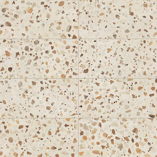 Warm Beige - 12x24 Curation Fragment Shard Natural Mixed-Material Look Matte Smooth Porcelain Tile
