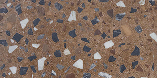 Warm Brown - 12x24 Curation Fragment Shard Natural Mixed-Material Look Matte Smooth Porcelain Tile