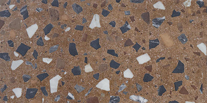 12x24 Curation Fragment Shard  Natural Mixed-Material Look Matte Smooth Porcelain Tile Warm Brown