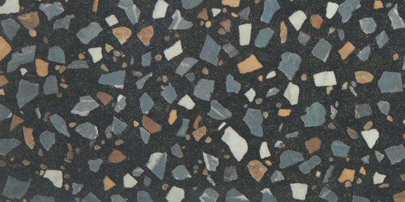 12x24 Curation Fragment Shard  Natural Mixed-Material Look Matte Smooth Porcelain Tile Dark Charcoal
