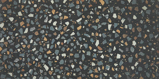 Dark Charcoal - 12x24 Curation Fragment Shard Natural Mixed-Material Look Matte Smooth Porcelain Tile