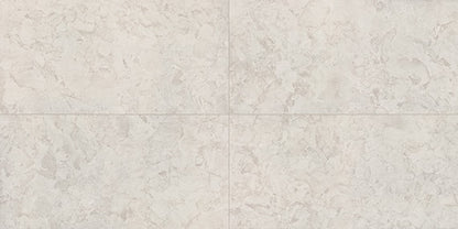 12x24 Forgehaus  Natural Stone-Look Matte Smooth Porcelain Tile Chausam White