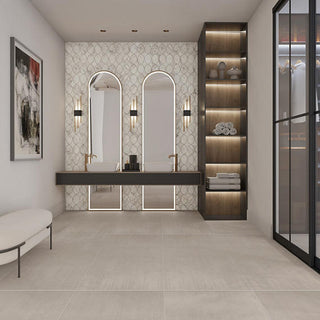 Taupe Gray - 12x24 Illusionist Natural Concrete-Look Matte Smooth Porcelain Tile