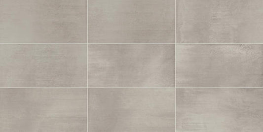 12x24 Illusionist  Natural Concrete-Look Matte Smooth Porcelain Tile Warm Gray