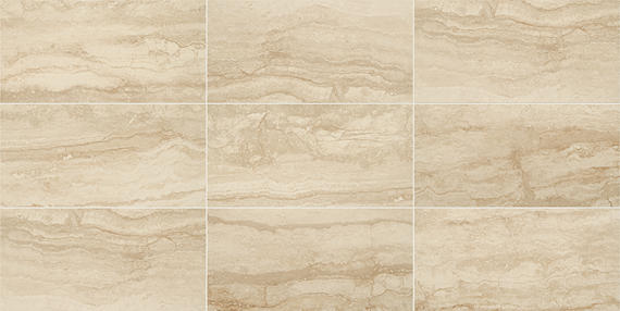 12x24 Vellagio  Natural Stone-Look Matte Smooth Porcelain Tile Warm Beige