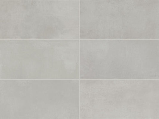 12x24 Color Story Floor  Natural Concrete-Look Matte Smooth Porcelain Tile Light Beige