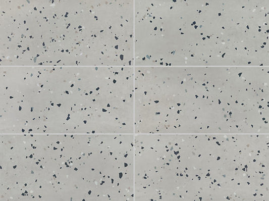 12x24 Color Story Floor  Natural Concrete-Look Matte Smooth Porcelain Tile Light Gray