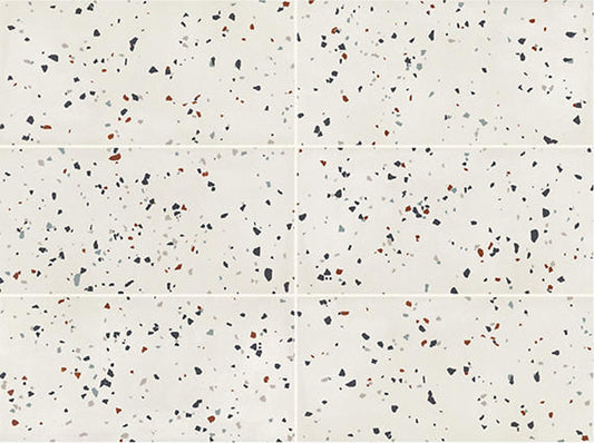 12x24 Color Story Floor  Natural Concrete-Look Matte Smooth Porcelain Tile White