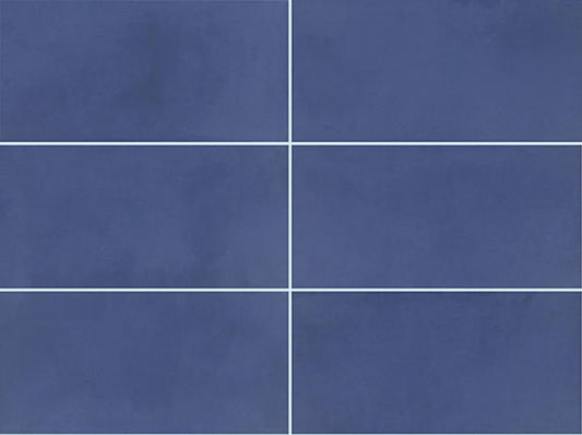 12x24 Color Story Floor  Natural Concrete-Look Matte Smooth Porcelain Tile Deep Blue