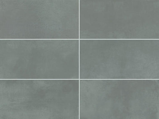 12x24 Color Story Floor  Natural Concrete-Look Matte Smooth Porcelain Tile Gray Mist