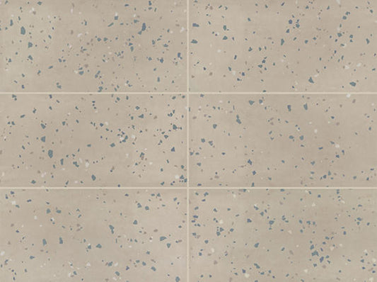 12x24 Color Story Floor Speckled  Patterned Concrete-Look Matte Smooth Porcelain Tile Soft Beige