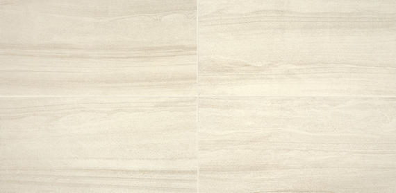 12x24 Platinum  Natural Stone-Look Matte Smooth Porcelain Tile White