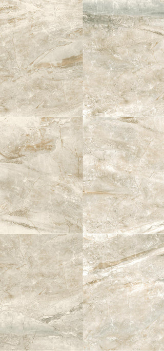 Cream Beige - 12x24 Danya Natural Stone-Look Matte Smooth Porcelain Tile