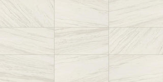 12x24 Perpetuo Light Veining Natural Marble-Look Matte Smooth Porcelain Tile