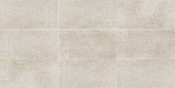 12x24 Reminiscent Grid  Natural Concrete-Look Matte Smooth Porcelain Tile Light Beige