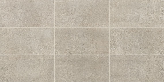 12x24 Reminiscent Grid  Natural Concrete-Look Matte Smooth Porcelain Tile Light Gray