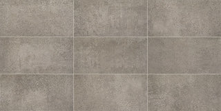 12x24 Reminiscent Grid Natural Concrete-Look Matte Smooth Porcelain Tile