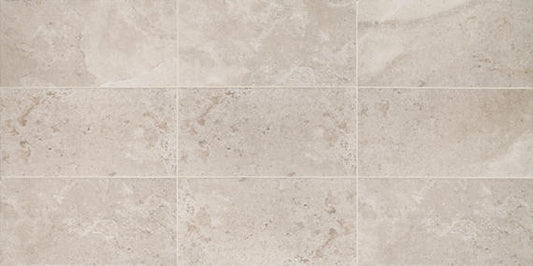 12x24 Rochester  Natural Stone-Look Matte Smooth Porcelain Tile Beige