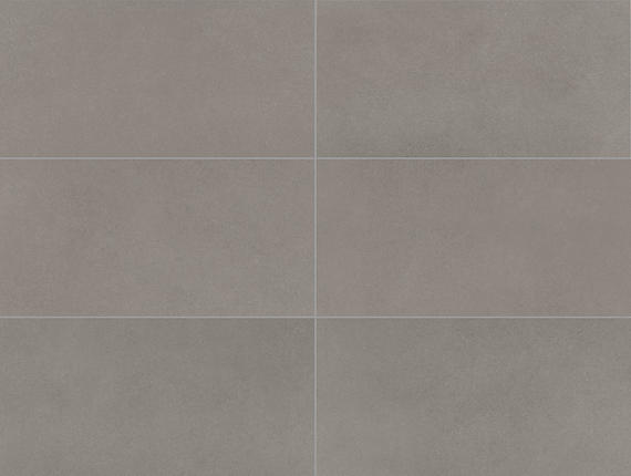 12x24 Volume 1.0  Stepwise Concrete-Look Matte Smooth Porcelain Tile Taupe Gray