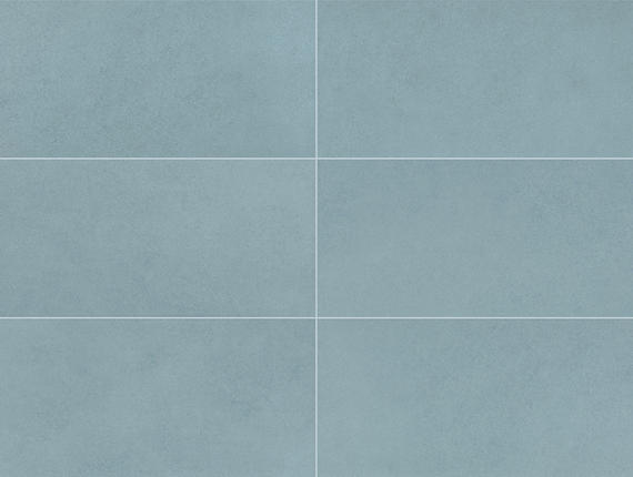 12x24 Volume 1.0  Stepwise Concrete-Look Matte Smooth Porcelain Tile Light Blue