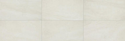 12x24 Wanderwise  Natural Stone-Look Matte Smooth Porcelain Tile Ivory Cream