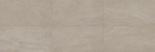 12x24 Wanderwise  Natural Stone-Look Matte Smooth Porcelain Tile Light Beige