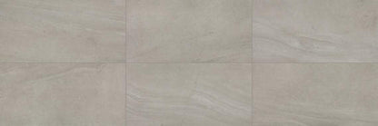 12x24 Wanderwise  Natural Stone-Look Matte Smooth Porcelain Tile Light Gray