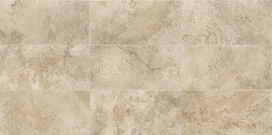 12x24 Cavatina  Natural Stone-Look Matte Smooth Porcelain Tile Encore Beige