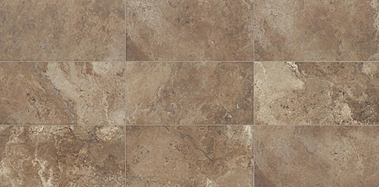 12x24 Cavatina  Natural Stone-Look Matte Smooth Porcelain Tile Concerto Brown