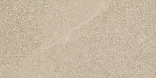 12x24 Calgary  Natural Stone-Look Polished Smooth Porcelain Tile Light Taupe