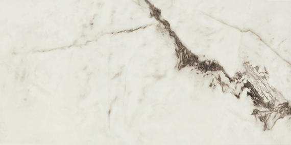 12x24 Foyer  Natural Marble-Look Polished Smooth Porcelain Tile Cream White