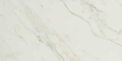 12x24 Panoramic Duet Subway Pattern  Natural Marble-Look Polished Smooth Porcelain Tile Golden Cream
