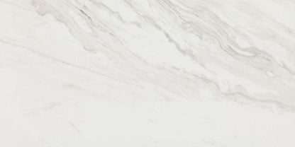 12x24 Artsy Light Veining  Natural Marble-Look Polished Smooth Porcelain Tile Gray White