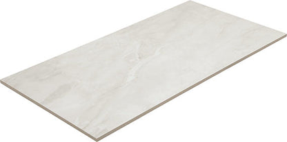 12x24 Artsy Light Veining  Natural Marble-Look Polished Smooth Porcelain Tile Light Taupe