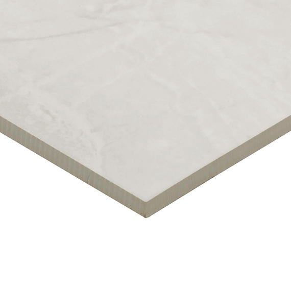 12x24 Artsy Light Veining  Natural Marble-Look Polished Smooth Porcelain Tile Light Taupe
