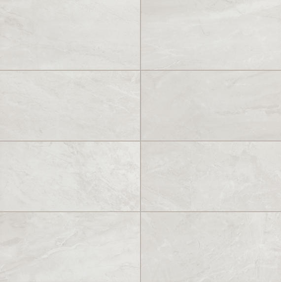 12x24 Artsy Light Veining  Natural Marble-Look Polished Smooth Porcelain Tile Light Taupe