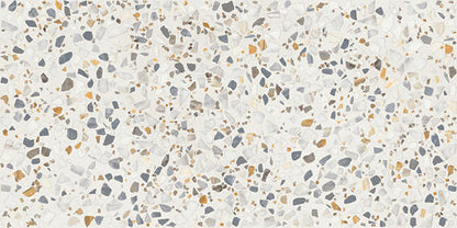 12x24 Curation Fragment Shard  Natural Mixed-Material Look Polished Smooth Porcelain Tile Light White