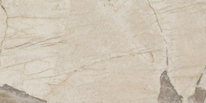 12x24 Savoir Medium Veining  Mosaic Marble-Look Polished Smooth Porcelain Tile Light Brown