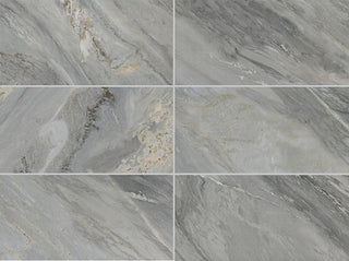 12x24 Savoir Medium Veining Mosaic Marble-Look Polished Smooth Porcelain Tile