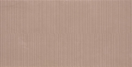 12x24 Rigid Clay Linear Rippled Natural Solid-Color Matte Textured Ceramic Tile Soft Taupe