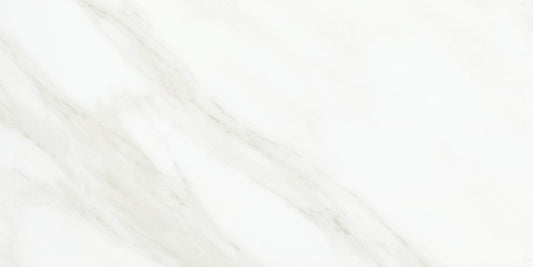 12x24 Mirasol  Natural Marble-Look Matte Smooth Porcelain Tile White Gray