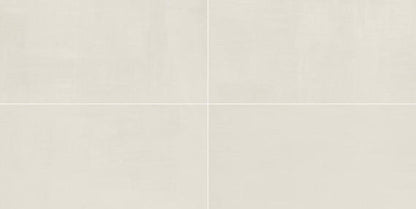 12x24 Subtle Strands  Natural Concrete-Look Matte Smooth Porcelain Tile Soft Ivory