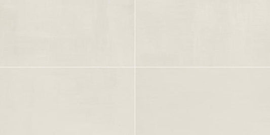 12x24 Subtle Strands  Natural Concrete-Look Matte Smooth Porcelain Tile Soft Ivory