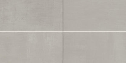 12x24 Subtle Strands  Natural Concrete-Look Matte Smooth Porcelain Tile Soft Gray