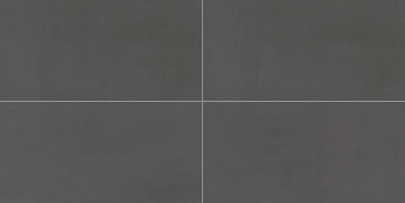 12x24 Subtle Strands  Natural Concrete-Look Matte Smooth Porcelain Tile Deep Charcoal