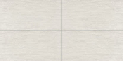 12x24 Synchronic  Natural Concrete-Look Matte Textured Porcelain Tile Pure White