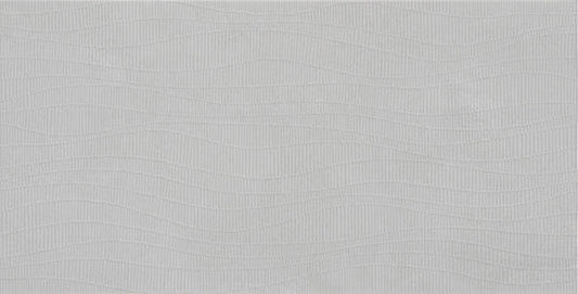 12x24 Rigid Clay Linear  Natural Solid-Color Matte Wavy Ceramic Tile Light Gray